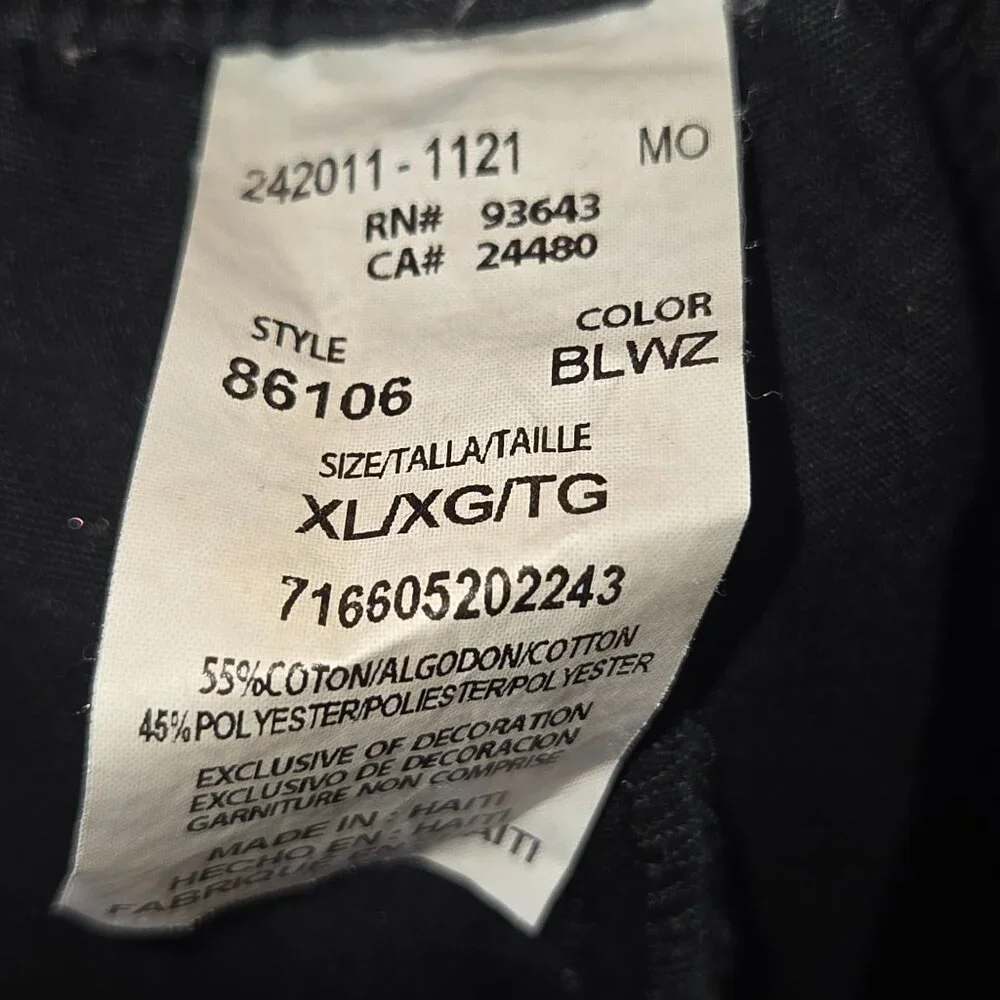 Dickies Women's Work Scrub Pants Cargo Pockets Elastic Wasitband Black Size XL - Picture 9 of 9